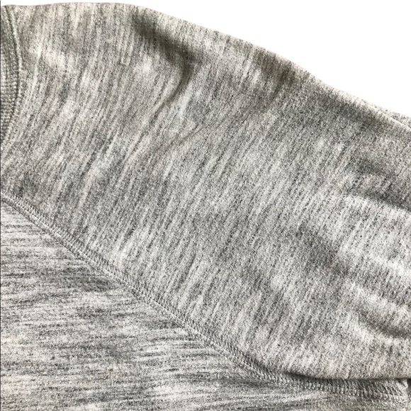 ATHLETA Serenity Heather gray criss cross asymmetrical pullover medium - Picture 2 of 6